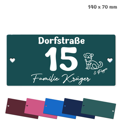 Tür- und Boxenschild "14x7"